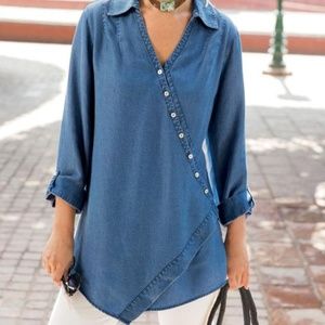 NWOT Soft Surroundings | Washed Tencel Tunic